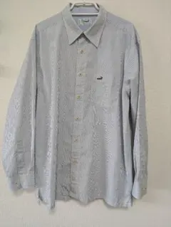 クロコダイル　 ストライプ ボタンダウンシャツ 　LLサイズ