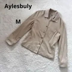 アリスバーリー　ジャケット　トップス　スエード ベージュ テーラードジャケット