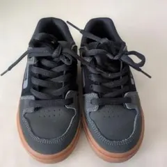 DC SHOES キッズ スニーカー ブラック グレー 約20cm