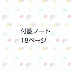 看護学生必見！付箋ノート！全18ページ！お試しにどうぞ！