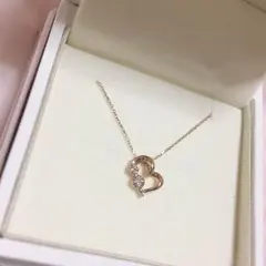 サマンサティアラ シンプルハートネックレス