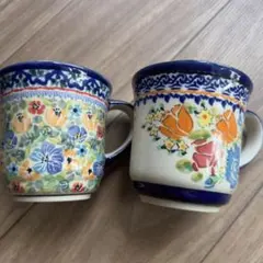 ポーリッシュポタリー ポーランド陶器 ボレスワヴィエツ マグカップ