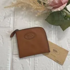 IBIZA ブラウン　革・レザー　コインケース　L字チャック