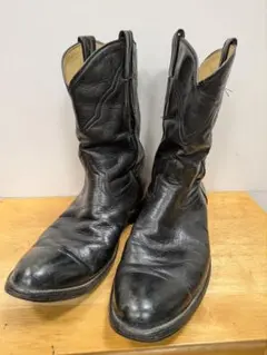 【年代物】ヴィンテージ ウエスタンブーツ 27cm前後 黒