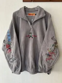 レフトアローン　ハーフジッププルオーバー　フリース　グレーMサイズ