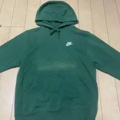 Nike グリーン フード付きパーカー