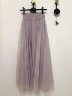 チャコット　チュールスカート　スモーキーピンク