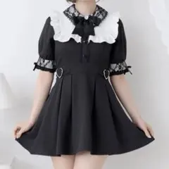 DearMyLove レース重ねハートバックルベルトワンピース