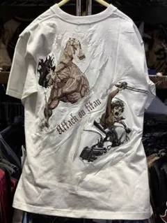 Attack on Titan 進撃の巨人 × NANGA Tシャツ ホワイト - メルカリ