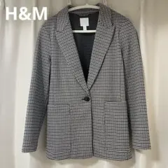 H&M チェック柄 テーラードジャケット M