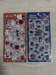 【正規品】プチドロップステッカー　ベイマックス スティッチ 2枚セット