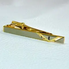 YSL イヴサンローラン シルバーゴールド ネクタイピン タイピン