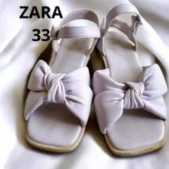 【ZARAザラ33】薄紫キッズサンダル21.5センチぐらい