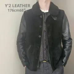 Y’2 LEATHER ワイツーレザー　パーカー　スエード　サイズ42 黒 Y'2 LEATHER ワイツーレザー パーカー スエード サイズ42 黒 - メルカリ