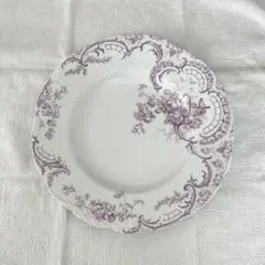 A イギリス　アンティーク　BWM&Co Clarence 大皿　紫　フランス