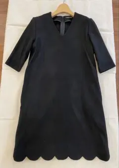 YOKO CHAN ヨーコチャン　ヘムペタルドレス　裾フリル　長袖