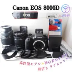 美品 【Canon EOS 8000D ダブルレンズセット】 初期不良返品対応〇
