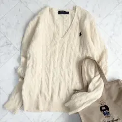 ラルフローレン ケーブルニット ウール