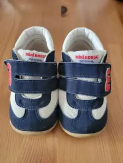 ミキハウス スニーカー ネイビー/ホワイト
