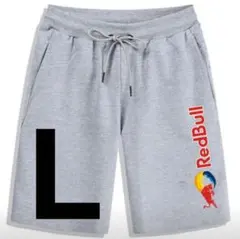 新品★グレー地★レッドブル★ハーフパンツ★ショートパンツ★ユニセックス★Mスウェットハーフパンツ ショートパンツ 新品 グレー地 レッドブル ハーフパンツ ショートパンツ ユニセックス