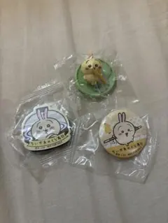 ちいかわ ✖︎ くら寿司 缶バッジ マグネットシート うさぎちょこサプ　付き