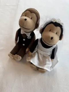 ユナイテッドアローズ❤︎結婚式ぬいぐるみ❤︎新郎新婦ウェルカムモンキー❤︎バラ売り不可