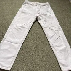 GU ホワイト ストレートデニム　パンツ