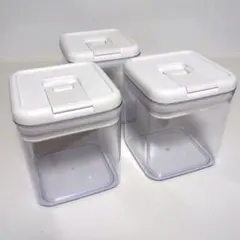 ニトリ　洗えるレバーキャニスター(L 2500mL ホワイト)のサムネイル