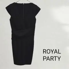 ROYAL PARTY ミニワンピース 黒 タイト 上品 38