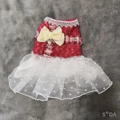 犬用フリルドレス　ワンピース　2号のサムネイル
