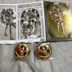 聖闘士星矢　中外鉱業　缶バッジ　メタリックポストカード　ノベルティ　アイオロス