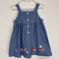 デニムブルー ジャンバースカート