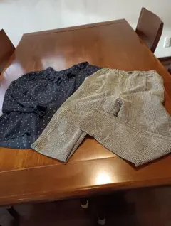 女の子服140センチ　ブラウス、パンツの2枚まとめ売り