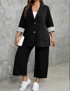 無地フロントボタン ミドル丈長袖トップス カジュアルアウト