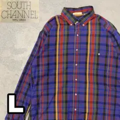 5WD668 SOUTH CHANNEL チェックシャツ 長袖シャツ