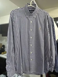 ラルフローレン　ギンガムチェック 長袖シャツ M