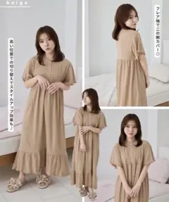 しまむら　tal by yumi. ルームワンピース　ルームウェア　Lサイズのサムネイル