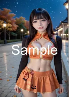 イラストポスター　グラビア　写真　A4サイズ　AIポスター　 J-p1