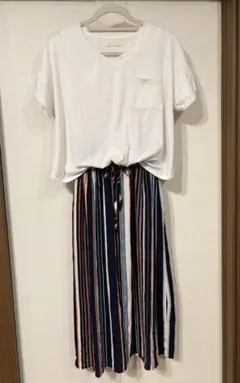 【美品】夏物ドッキングワンピース