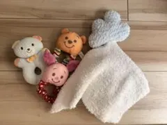 ミキハウス　くまのプーさん ピグレット ガラガラ おもちゃセットのサムネイル