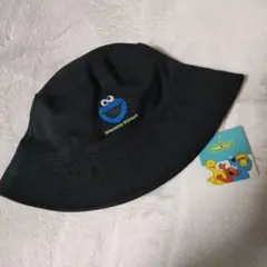 新品✨️セサミストリート クッキーモンスター バケットハット　ブラック