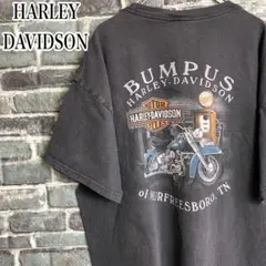 Harley-Davidson スカルウイング メルボルン 両面プリントTシャツ 