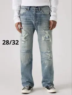 501 Loose Crash & Repair Denim W32 - メルカリ