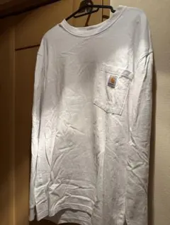 Carhartt カーハート 長袖ポケットTシャツ ホワイト M ロンt