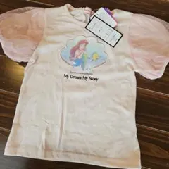 ディズニープリンセス♡アリエルスパンコール入り Tシャツ130センチ新品