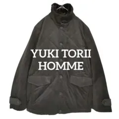 ユキトリイ◆メンズ スタンドカラー 中綿ジャンパー【M】焦げ茶／ジャケット／秋冬