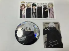 ヒロアカ　ベースヤードトーキョー　死柄木弔　オーロラ缶バッジ、メタルカード