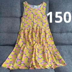 超美品！H&M レモン柄 ノースリーブワンピース 140/152