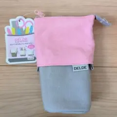 DELDE スライドペンケース　ピンク&グレーのサムネイル