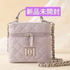 Darich キルティングスクエアミニバッグ　パープル